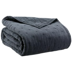 August Grove Rosalina Bedspread blue W180 x L260cm