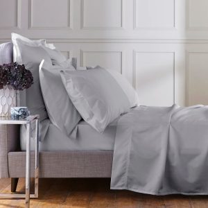 Bedeck of Belfast 1000TC Eqyptian Cotton Flat Sheet 260.0 H x 230.0 W cm