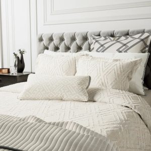 Bedeck of Belfast Emani Clipped Weave BCI Cotton Duvet Cover Super King