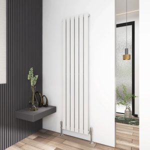 Belfry Heating Bonilla Vertical Flat Panel Radiator gray 180.0 H cm