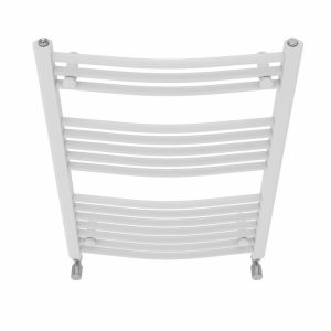 Belfry Heating Cano Curved Heated Towel Rail Radiator Bathroom Ladder Warmer white 80.0 H x 60.0 W x 5.6 D cm