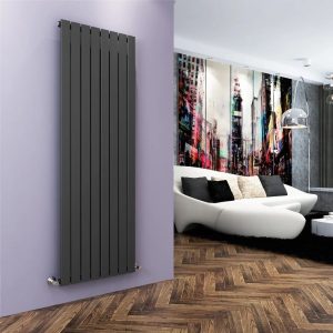 Belfry Heating Chasity Vertical Flat Panel Radiator gray 180.0 H x 60.8 W x 4.9 D cm