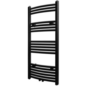 Belfry Heating Ryne Vertical Curved Towel Rail black 116.0 H x 50.0 W cm
