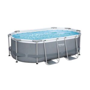 Bestway 10' x 6'7" x 33" Power Steel Oval Pool Set 84.0 H x 200.0 W x 305.0 D cm