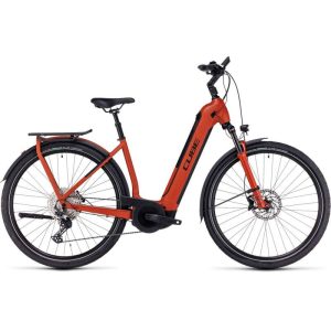 Cube Kathmandu Hybrid Exc 750 - Easy Entry Electric Touring Bike - 2024 - Red / Black