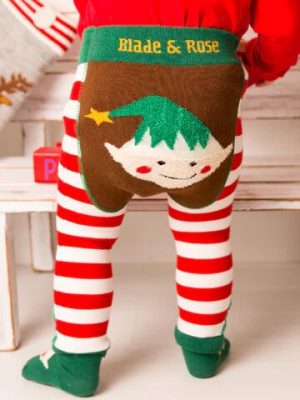 Blade & Rose Elf Leggings Christmas Clothing For Babies & Toddlers Sizes 0-4 Years