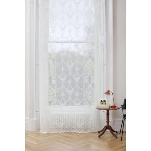 Bloomsbury Market Adelheide Slot Top Sheer Curtain white 240.0 H x 150.0 W cm