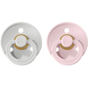 BIBS Colour Natural Rubber Size 1: 0+ months dummy Haze / Blossom 2 pc