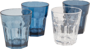 Bo-Camp Tink GLass Mix&Match 4pcs 200 ml blue
