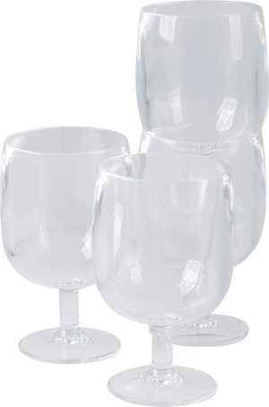 Bo-Camp wine gLasses set 4 pieces 250 ml Each