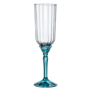 Bormioli Rocco Florian Champagne Flutes - 210ml blue 22.0 H x 6.5 W cm