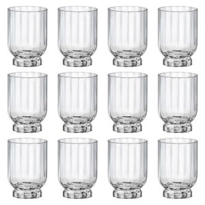 Bormioli Rocco Florian Double Whisky Glasses 10.5 H x 7.5 W cm