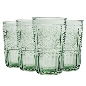 Bormioli Rocco Romantic Highball Glasses - 475ml green 12.0 H x 7.9 W cm