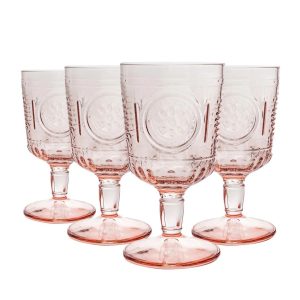 Bormioli Rocco Romantic Wine Glasses pink 15.0 H x 8.5 W cm