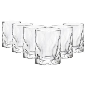 Bormioli Rocco Sorgente Double Whisky Glasses - 420ml blue 10.5 H x 9.5 W cm