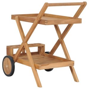 Brambly Cottage Lynnwood Serving Cart brown 83.0 H x 54.0 W x 67.0 D cm