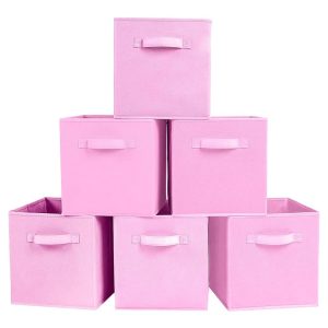 Brayden Studio General Basket pink 28.0 H x 26.7 W x 26.7 D cm