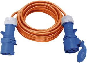 Brennenstuhl Caravan Extension Cable Plug and Socket orange 10m