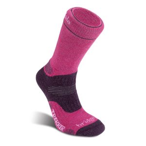 Bridgedale Womens Hike Midweight Merino Performance Boot Socks Berry