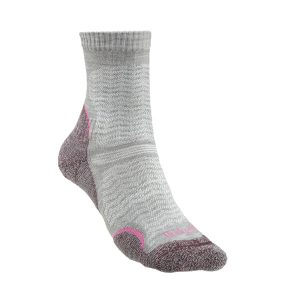 Bridgedale Womens Hike Ultra Light T2 Merino Performance Pattern Crew Socks Aubergine