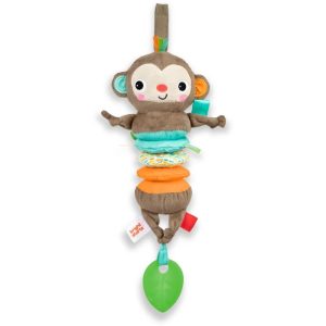 Bright Starts Pull, Play & Boogie™ contrast hanging toy with melody 0 m+ 1 pc