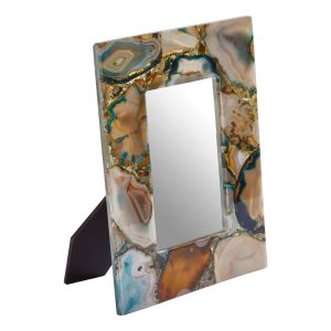 Canora Grey Ajnesh Green Agate Photo Frame 4X6 23.0 H x 18.0 W x 3.0 D cm