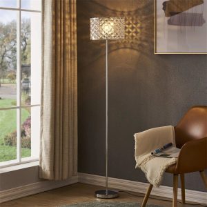 Canora Grey Alfornia 160Cm Traditional Floor Lamp gray 160.0 H x 30.0 W x 30.0 D cm
