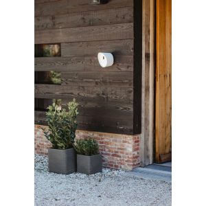 Capi Europe Planter Square Rib gray 30.0 H x 30.0 W x 30.0 D cm