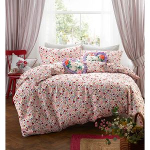 Cath Kidston Floral Heart Frill Bedset Double - 2 Standard Pillowcases