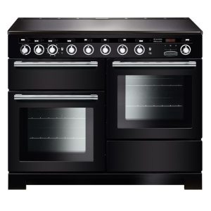 Rangemaster EDL110EIBL/C Encore Deluxe 110 Induction Range Cooker Black/Chrome