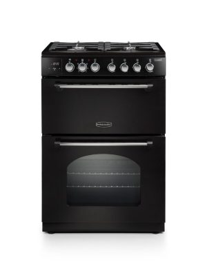 Rangemaster CLA60DFFBL/C Classic 60cm Dual Fuel Range Cooker - Black/Chrome