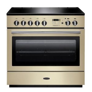 Rangemaster PROP90FXEICR/C Professional Plus FX 90 Electric Induction Range Cooker Cream/Chrome
