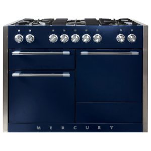 Mercury MCY1200DFIN 1200 Dual Fuel Range Cooker-Indigo/Chrome Trim