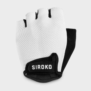 Cycling Gloves Siroko Aero White - Size: S