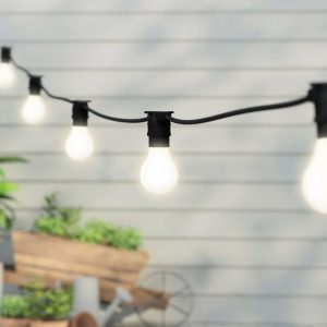 Dakota Fields Barbarino Festoon Lights String Light black 1300.0 W cm