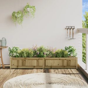 Dakota Fields Bringier Garden Planter yellow 31.0 H x 180.0 W x 31.0 D cm