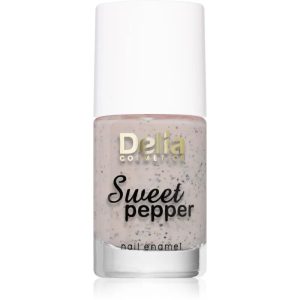 Delia Cosmetics Sweet Pepper Black Particles nail polish shade 02 Apricot 11 ml