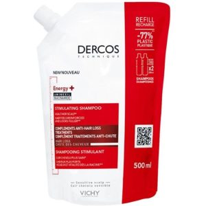 Dercos Energy + Shampoo Targets Hairloss with Aminexil 500mL refill