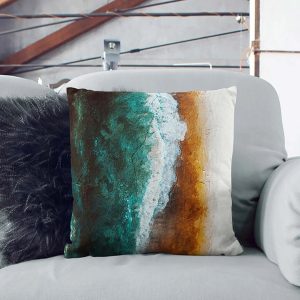 East Urban Home Beach in Santa Monica Cushion with Filling 55.0 H x 55.0 W x 20.0 D cm