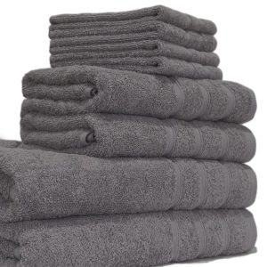 Ebern Designs Calhan Bath Towels gray 70.0 W cm
