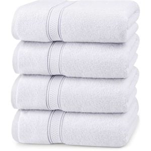 Ebern Designs Saladin 4 Piece Quick Dry Bath Towels Multi-Size Set white 68.5 W cm