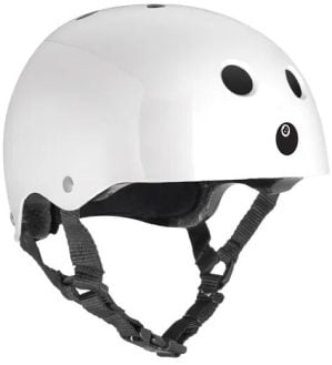 Eight Ball Skate Helmet (White Gloss)  - White - Size: 52-56