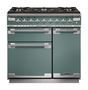 Rangemaster ELS90DFFMG/ Elise 90cm Dual Fuel Range Cooker Mineral Green