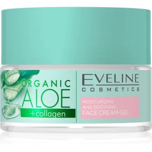 Eveline Cosmetics Organic Aloe+Collagen active intensive hydrating gel-cream with soothing effect 50 ml