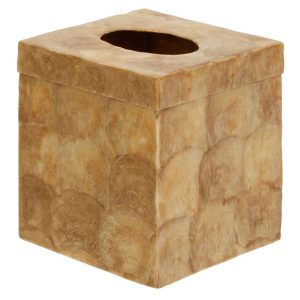 Fairmont Park Blaris Tissue Box Cover brown 15.0 H x 14.0 W x 14.0 D cm