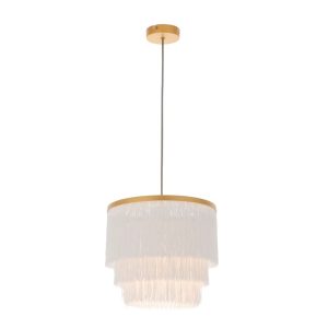 Fairmont Park Curtis 1 -Light Novelty Tiered LED Pendant yellow 25.5 H x 30.0 W x 30.0 D cm