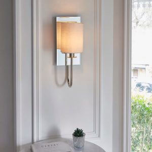 Fairmont Park Everiz 1 - Light Dimmable Armed Sconce gray 17.5 H x 43.0 W x 15.0 D cm