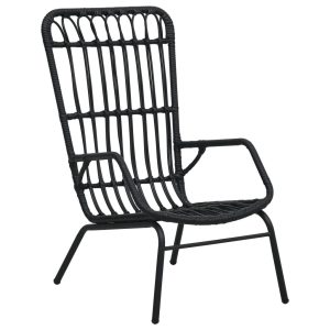 Fernleaf Creil Garden Chair black 90.0 H x 75.0 W x 53.5 D cm