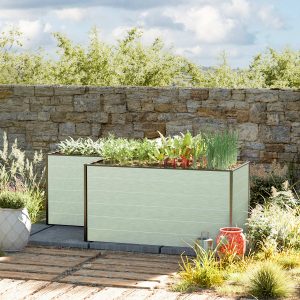 GFP 224 x 150 x 77 cm Raised garden bed, Aluminium anodised - (GFPV00571)