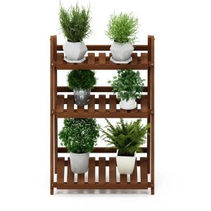 George Oliver Arianna Plant Stand brown 90.0 H x 60.0 W x 38.0 D cm